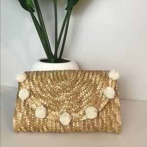 Straw clutch bag - NEW, custom crafted
